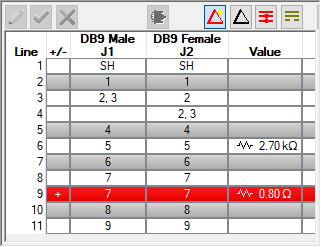 Netlist Netlist showing auto-identified wiring.