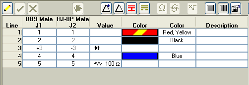 CableEye Netlist Customise which columns you want to appear in the netlist.